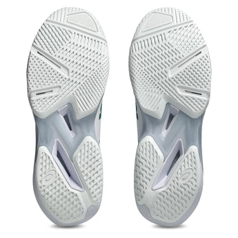 Men's Solution Speed FF 4 Tennis Shoes White and Pitch Green,Footwear,Asics,,,Tennis Express,1041A532_103-6