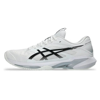 Men's Solution Speed FF 4 Clay Tennis Shoes White and Black-Footwear-Asics-, [current_file_name-Tennis Express