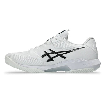 Men's Solution Speed FF 4 Clay Tennis Shoes White and Black-Footwear-Asics-, [current_file_name-Tennis Express