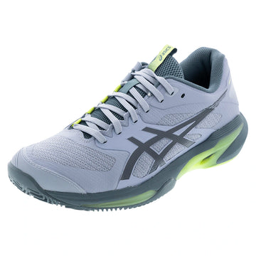 Men's CLAY Court Solution Speed FF 4 Tennis Shoes Grey Blue and Ironclad