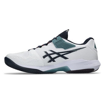 Men's CLAY Court Solution Speed FF 4 Tennis Shoes White and Midnight,Footwear,Asics,,,Tennis Express,1041A533_102-1