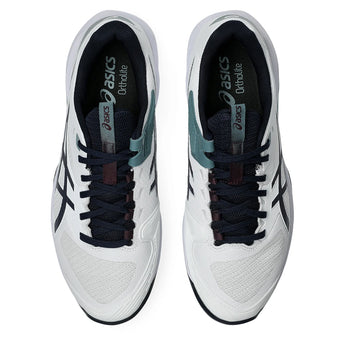 Men's CLAY Court Solution Speed FF 4 Tennis Shoes White and Midnight,Footwear,Asics,,,Tennis Express,1041A533_102-3