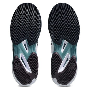 Men's CLAY Court Solution Speed FF 4 Tennis Shoes White and Midnight,Footwear,Asics,,,Tennis Express,1041A533_102-6
