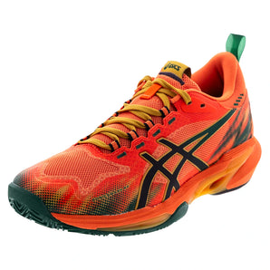 Men's SonicSmash FF Padel Shoes Energy Orange and Dark Aubergine,Footwear,Asics,Energy Orange/Dark Aubergine,6,Tennis Express,1041A538-800F26copy