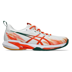 Men's SonicSmash FF Padel Shoes White and Energy Orange,Footwear,Asics,,,Tennis Express,1041A538_100F26-1