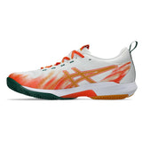 Men's SonicSmash FF Padel Shoes White and Energy Orange,Footwear,Asics,,,Tennis Express,1041A538_100F26-2