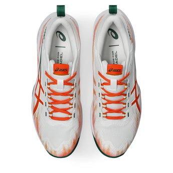 Men's SonicSmash FF Padel Shoes White and Energy Orange,Footwear,Asics,,,Tennis Express,1041A538_100F26-3