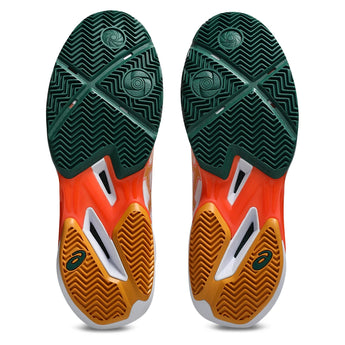 Men's SonicSmash FF Padel Shoes White and Energy Orange,Footwear,Asics,,,Tennis Express,1041A538_100F26-7