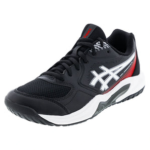 Men's GEL-Dedicate 9 Tennis Shoes Black and White,Footwear,Asics,Black/White,6,Tennis Express,1041A543-001F26copy