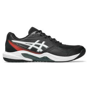 Men's GEL-Dedicate 9 Tennis Shoes Black and White,Footwear,Asics,,,Tennis Express,1041A543_001-2
