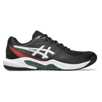 Men's GEL-Dedicate 9 Tennis Shoes Black and White,Footwear,Asics,,,Tennis Express,1041A543_001-2