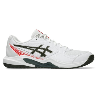 Men's GEL-Dedicate 9 Tennis Shoes White and Vintage Khaki,Footwear,Asics,,,Tennis Express,1041A543_100-2