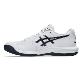 Men's GEL-Dedicate 9 Tennis Shoes White and Midnight,Footwear,Asics,,,Tennis Express,1041A543_101-1