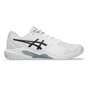 Men's GEL-Dedicate 9 Tennis Shoes White and Black,Footwear,Asics,,,Tennis Express,1041A543_102-1