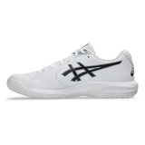 Men's GEL-Dedicate 9 Tennis Shoes White and Black,Footwear,Asics,,,Tennis Express,1041A543_102-2