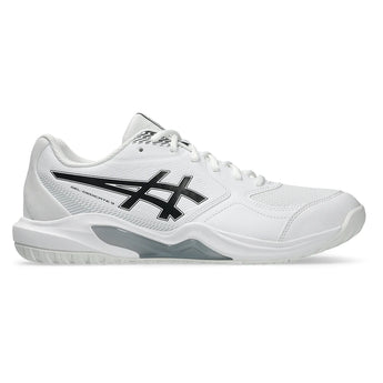 Men's GEL-Dedicate 9 Wide Tennis Shoes White and Black,Footwear,Asics,,,Tennis Express,1041A544_102-1