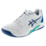Men's GEL-Dedicate 9 Pickleball Shoes Concrete and Mako Blue,Footwear,Asics,Concrete/Mako Blue,6,Tennis Express,1041A545-020F26copy