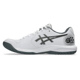 Men's GEL-Dedicate 9 Pickleball Shoes White and Gunmetal,Footwear,Asics,,,Tennis Express,1041A545-100F26-1