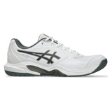Men's GEL-Dedicate 9 Pickleball Shoes White and Gunmetal,Footwear,Asics,,,Tennis Express,1041A545-100F26-2