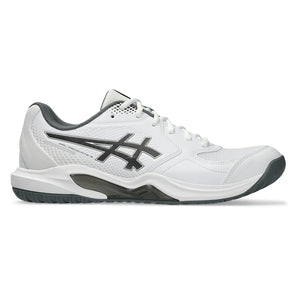 Men's GEL-Dedicate 9 Pickleball Shoes White and Gunmetal,Footwear,Asics,,,Tennis Express,1041A545-100F26-2