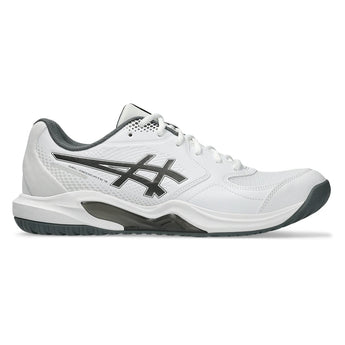 Men's GEL-Dedicate 9 Pickleball Shoes White and Gunmetal,Footwear,Asics,,,Tennis Express,1041A545-100F26-2