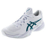 Men's Court FF 3 Tennis Shoes White and Pitch Green,Footwear,Asics,White/Pitch Green,6,Tennis Express,1041A574-100F26copy
