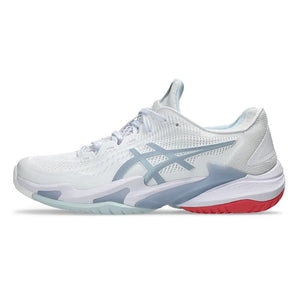 Women's Court FF 3 Tennis Shoes White and Sky,Footwear,Asics,,,Tennis Express,1042A220-107U26-1