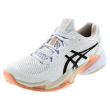 Women's Court FF 3 Tennis Shoes White and Black Coffee,Footwear,Asics,White/Black Coffee,5,Tennis Express,1042A220-108F26copy