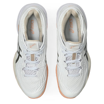 Women's Court FF 3 Tennis Shoes White and Black Coffee,Footwear,Asics,,,Tennis Express,1042A220_108-3