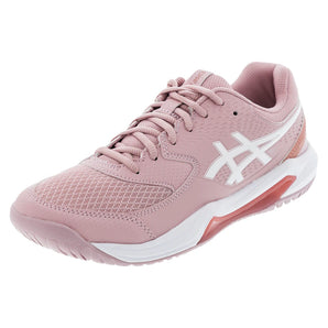 Women's GEL-Dedicate 8 D Width Tennis Shoes Morganite and White-Footwear-Asics-6-MORGANITE/WHITE, [current_file_name-Tennis Express