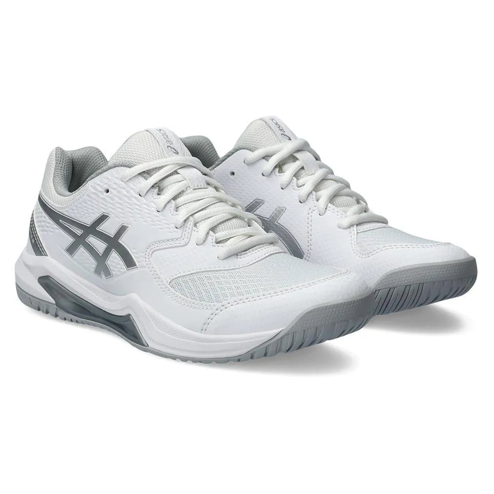 Women's Gel-Dedicate 8 Tennis Shoes White and Pure Silver – Tennis