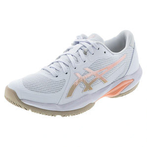 Women's Solution Swift FF 2 Tennis Shoes White and Cantaloupe,Footwear,Asics,White/Cantaloupe,5,Tennis Express,1042A265-105F26copy