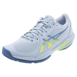 Women's Solution Swift FF 2 Tennis Shoes Light Blue and Huddle Yellow-Footwear-Asics-1042A265-400S25-Tennis Express