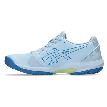 Women's Solution Swift FF 2 Tennis Shoes Light Blue and Huddle Yellow-Footwear-Asics-1042A265_400_SR_LT_GLB2-Tennis Express