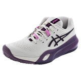 Women's CLAY Court GEL-Resolution X Tennis Shoes Soft Oat and Dark Aubergine,Footwear,Asics,,,Tennis Express,1042A277-250F26copy_1f2c29ae-2a72-4509-912b-9cfd385b046f