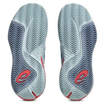 Women's CLAY Court GEL-Resolution X Tennis Shoes Sky and Grey Blue,Footwear,Asics,,,Tennis Express,1042A277-401U26-5
