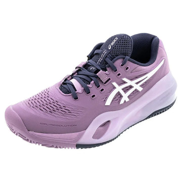 Women's CLAY Court GEL-Resolution X Tennis Shoes Ube and White