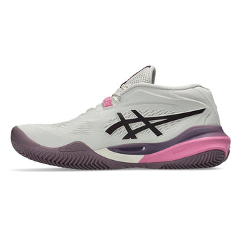 Women's CLAY Court GEL-Resolution X Tennis Shoes Soft Oat and Dark Aubergine,Footwear,Asics,,,Tennis Express,1042A277_250-2