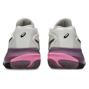 Women's CLAY Court GEL-Resolution X Tennis Shoes Soft Oat and Dark Aubergine,Footwear,Asics,,,Tennis Express,1042A277_250-4