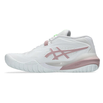 Women's GEL-Resolution X D Width Tennis Shoes White and Morganite-Footwear-Asics-1042A278_104S26-2-Tennis Express