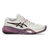 Women's GEL-Resolution X Tennis Shoes Soft Oat and Dark Aubergine,Footwear,Asics,,,Tennis Express,1042A278_250F26-1