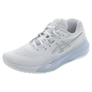 Women's GEL-Resolution X Tennis Shoes White and Pure Silver-Footwear-Asics-1042A279-100S25-Tennis Express