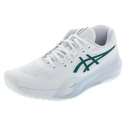 Women's GEL-Resolution X Tennis Shoes White and Pitch Green Women's GEL-Resolution X Tennis Shoes White and Pitch Green