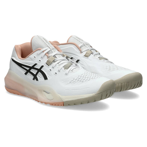Women's GEL-Resolution X Tennis Shoes White and Black Coffee Women's GEL-Resolution X Tennis Shoes White and Black Coffee