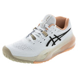 Women's GEL-Resolution X Tennis Shoes White and Black Coffee,Footwear,Asics,White/Black Coffee,5,Tennis Express,1042A279-106F26copy