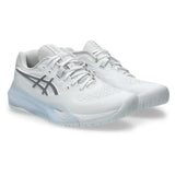 Women's GEL-Resolution X Tennis Shoes White and Pure Silver-Footwear-Asics-1042A279_100-Tennis Express