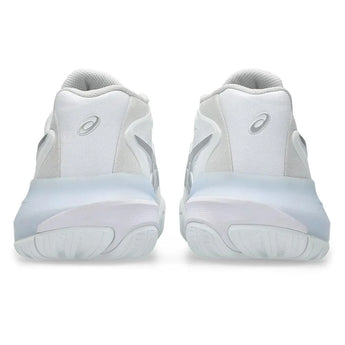 Women's GEL-Resolution X Tennis Shoes White and Pure Silver-Footwear-Asics-1042A279_100_2-Tennis Express