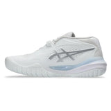 Women's GEL-Resolution X Tennis Shoes White and Pure Silver-Footwear-Asics-1042A279_100_5-Tennis Express