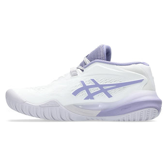Women's GEL-Resolution X Tennis Shoes White and Bluebell-Footwear-Asics-1042A279_105_1-Tennis Express