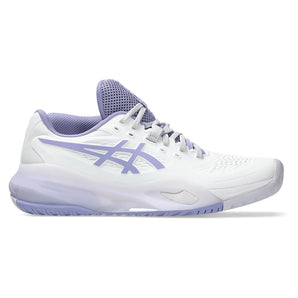 Women's GEL-Resolution X Tennis Shoes White and Bluebell-Footwear-Asics-1042A279_105_2-Tennis Express